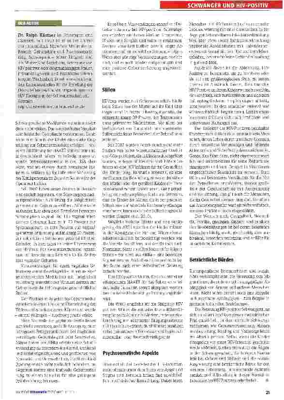 Vorschauseite 3: Irrationale Ängste bis in die Leitlinien zu HIV und AIDS