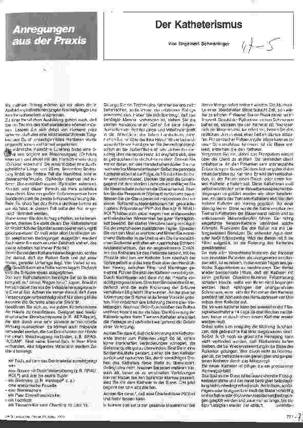 Vorschauseite 1: Der Kathetherismus
