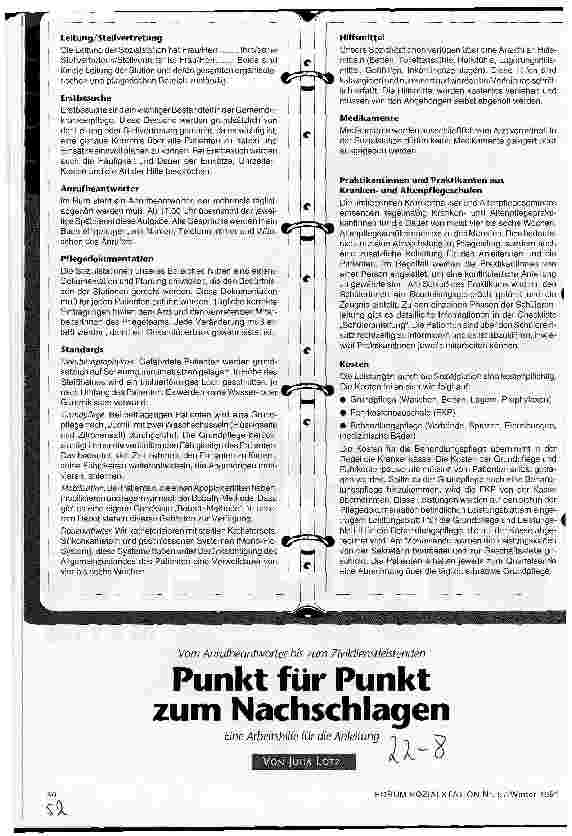 Vorschauseite 1: Punkt für Punkt zum Nachschlagen Arbeitshilfe für die Anleitung