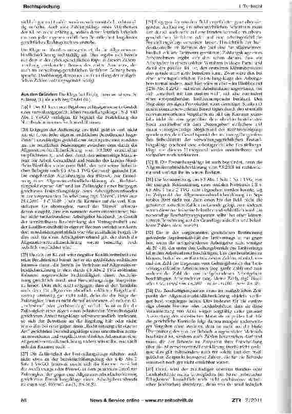 Vorschauseite 2: AllgemeinverbindlichkeitserklärungTVG §5; VwGO§43