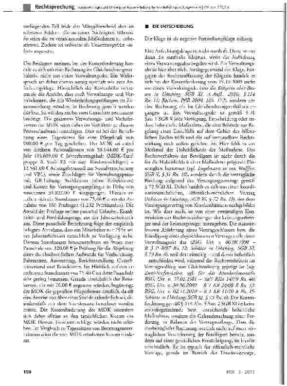 Vorschauseite 3: Voraussetzungen und Umfang der Kostenerhebung für Wiederholungsprüfungen nach § 114 Abs. 5 SGB XISGB XI §72, §73 Abs. 2, §114 Abs. 5 Sätze 2 u. 3, § 115 Abs. 2; SGB X §31 Satz 1,…