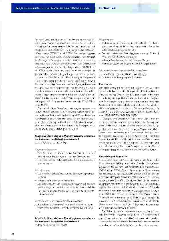 Vorschauseite 2: Möglichkeiten und Grenzen der Zahnmedizin in der Palliativmedizin3