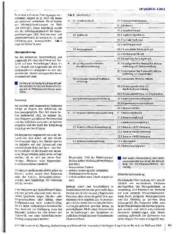 Vorschauseite 2: Planung, Vorbereitung und Kontrolle bei traumatisch bedingten Eingriffen im Bereich der BWS und LWS