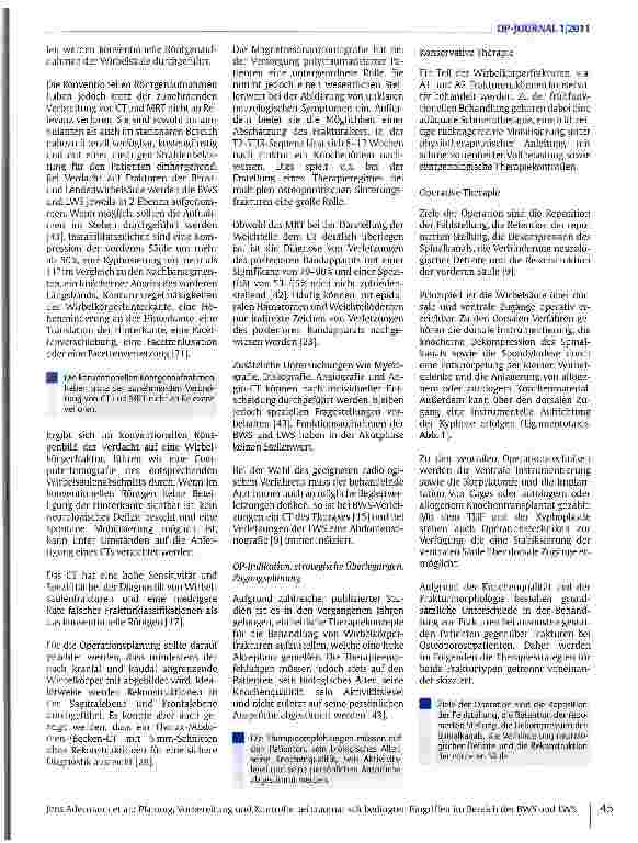 Vorschauseite 4: Planung, Vorbereitung und Kontrolle bei traumatisch bedingten Eingriffen im Bereich der BWS und LWS