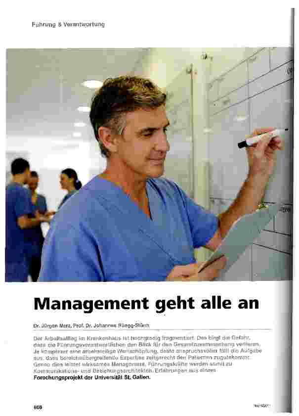 Vorschauseite 1: Management geht alle an