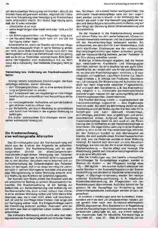Vorschauseite 2: Möglichkeiten und Grenzen krankenhausentlastender Maßnahmen