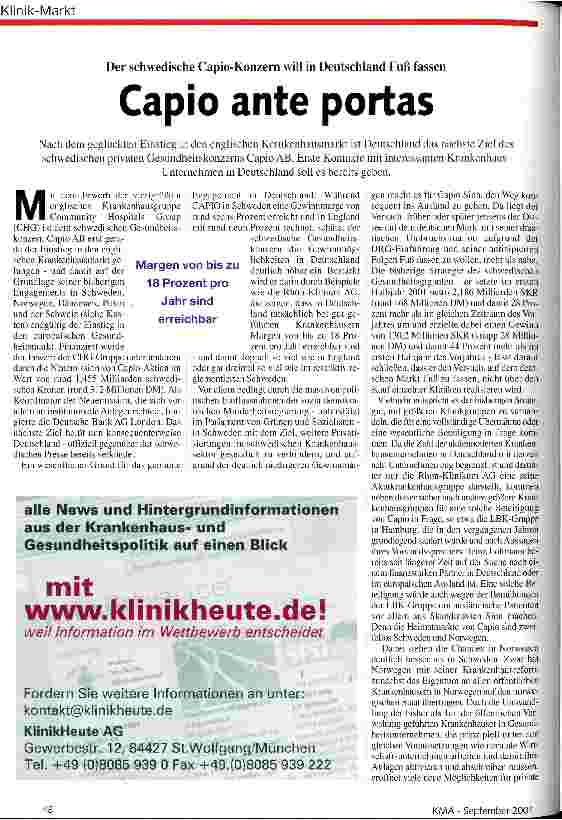 Vorschauseite 1: Capio ante portas
