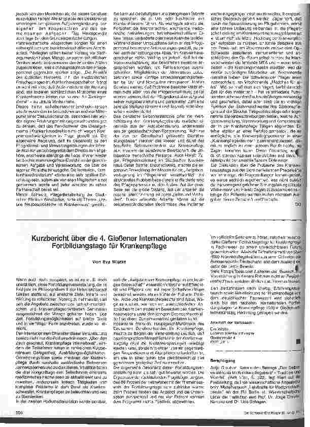 Vorschauseite 2: Fortbildungsveranstaltung für leitende Pflegekräfte