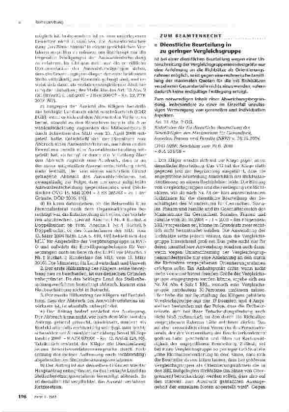 Vorschauseite 4: Abbruch des Auswahlverfahrens bei Konkurrentenklage