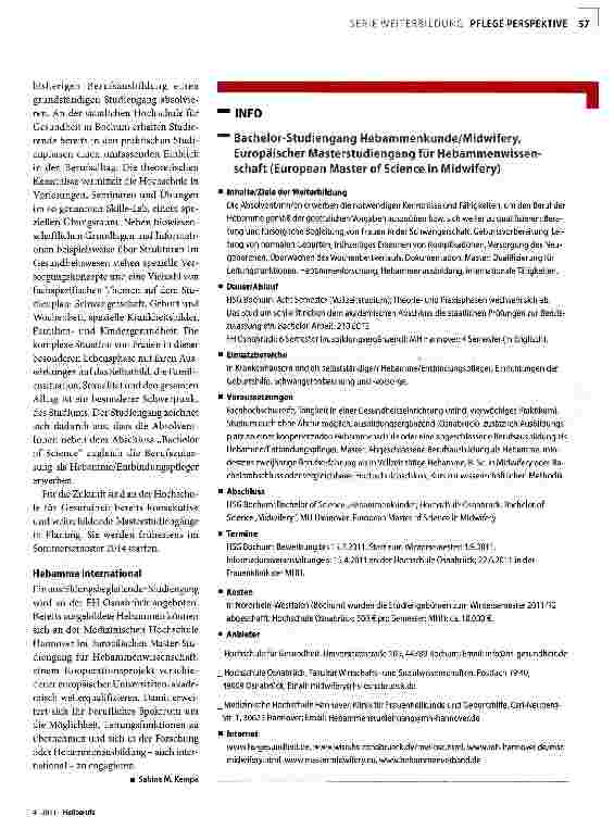Vorschauseite 2: Unter Umständen: Hebamme studieren