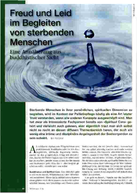 Vorschauseite 1: Freud und Leid im Begleiten von sterbenden Menschen