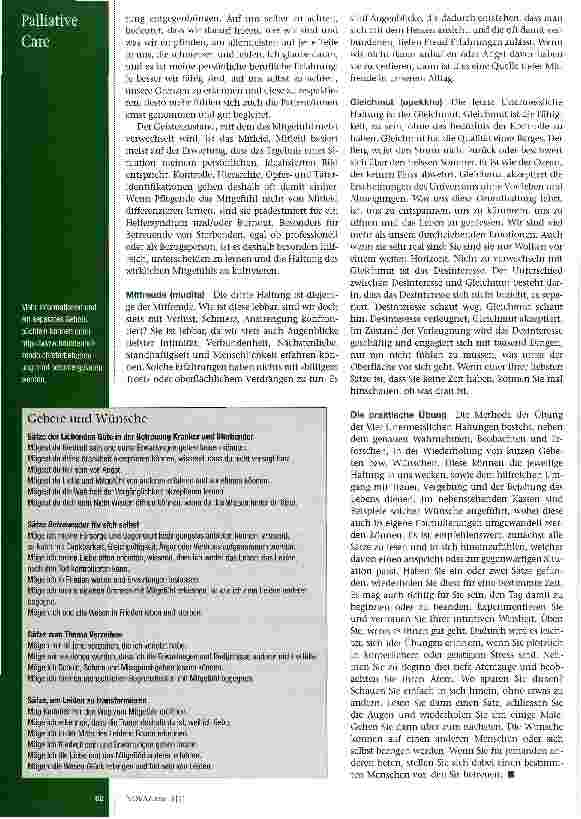 Vorschauseite 3: Freud und Leid im Begleiten von sterbenden Menschen