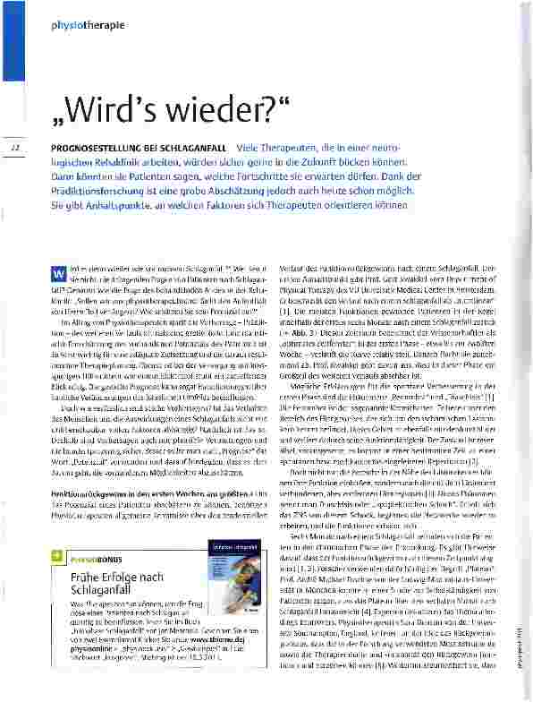 Vorschauseite 1: Wird es wieder?