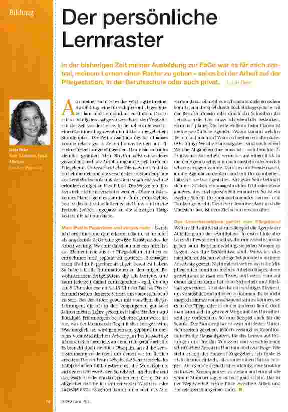 Vorschauseite 1: Der persönliche Lernraster