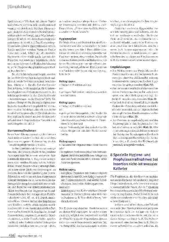 Vorschauseite 5: Anforderungen an die Hygiene bei Punktionen und Injektionen