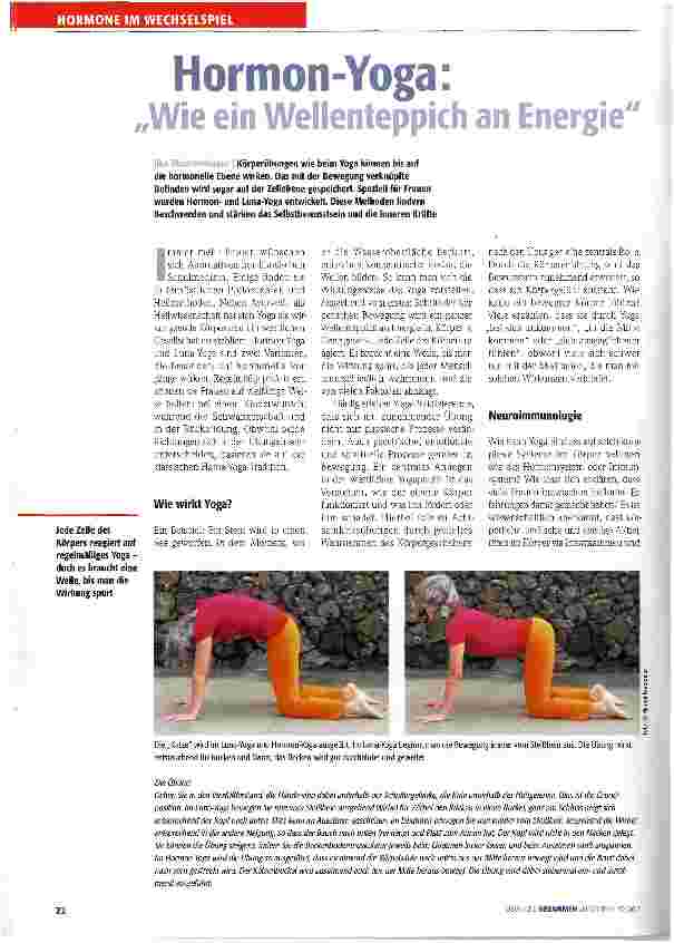 Vorschauseite 1: Hormon-Yoga: Wie ein Wellenteppich an Energie