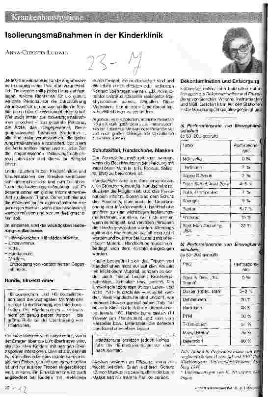 Vorschauseite 1: Isolierungsmaßnahmen in der Kinderklinik