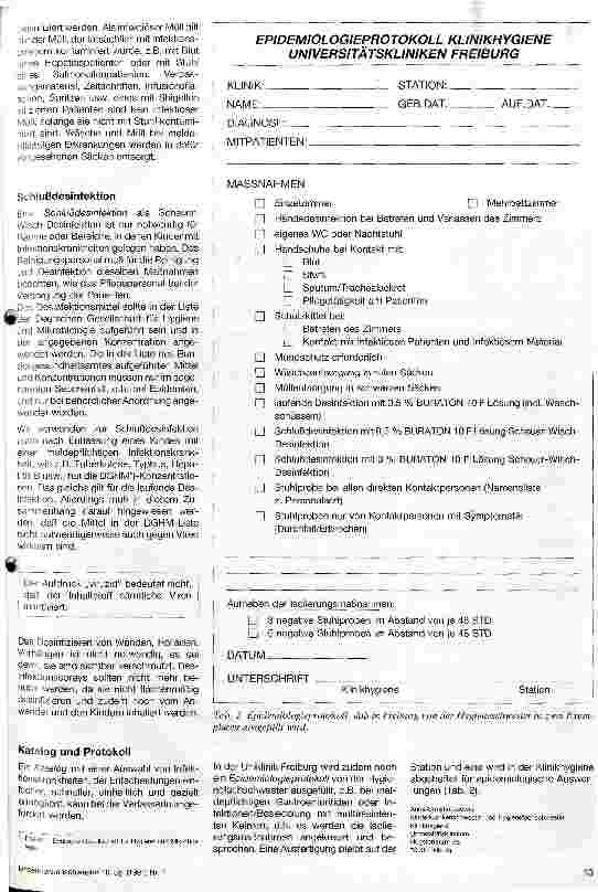 Vorschauseite 2: Isolierungsmaßnahmen in der Kinderklinik