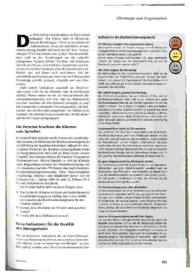 Vorschauseite 2: Die gute Klinik bleibt keine Antwort schuldig