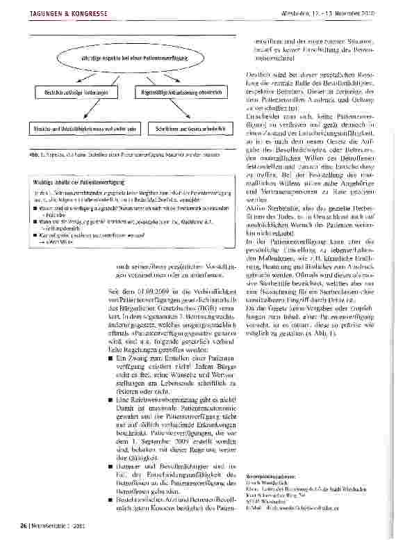 Vorschauseite 2: Rechtliche Vorsorge, insbesondere Patienten Verfügungen