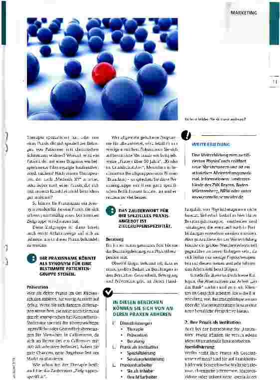 Vorschauseite 2: So wird Ihre Praxis ein Unikat!