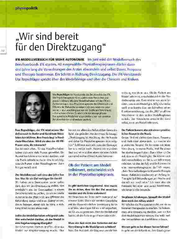 Vorschauseite 1: Wir sind bereit für den Direktzugang