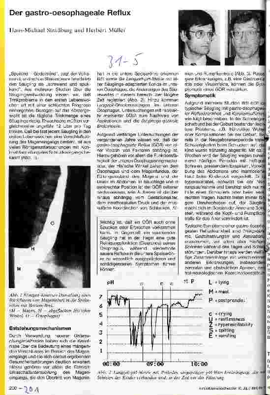 Vorschauseite 1: Der gastro-oesophageale Reflux