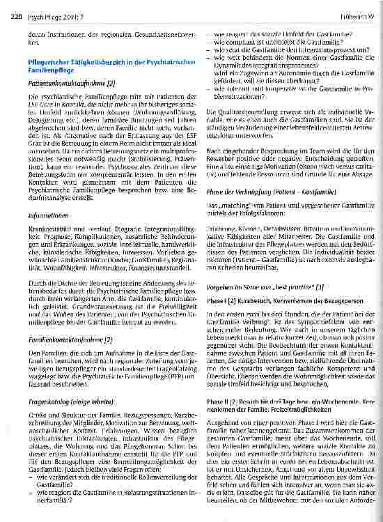 Vorschauseite 2: Die Psychiatrische Familienpflege im Bundesland Steiermark als Modell
