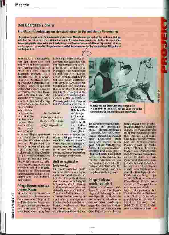 Vorschauseite 1: Den Übergang sichern