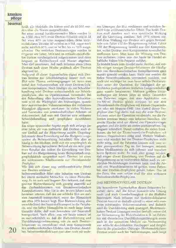Vorschauseite 2: Volumenersatz mit Dextran