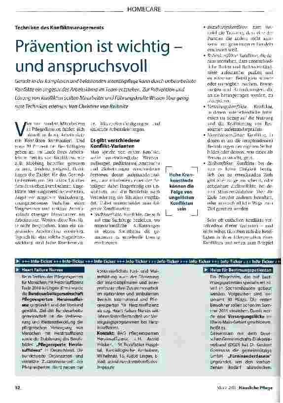 Vorschauseite 1: Techniken des Konfliktmanagements Prävention ist wichtig -und anspruchsvoll