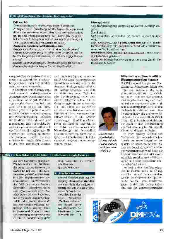 Vorschauseite 2: Techniken des Konfliktmanagements Prävention ist wichtig -und anspruchsvoll