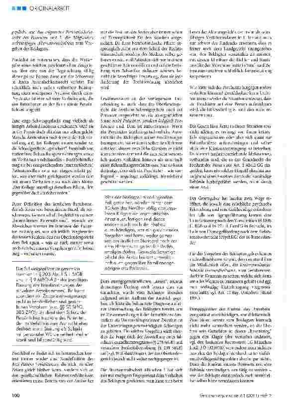 Vorschauseite 4: Schweigepflichtsverletzung durch Weitergabe psychiatrischer Atteste