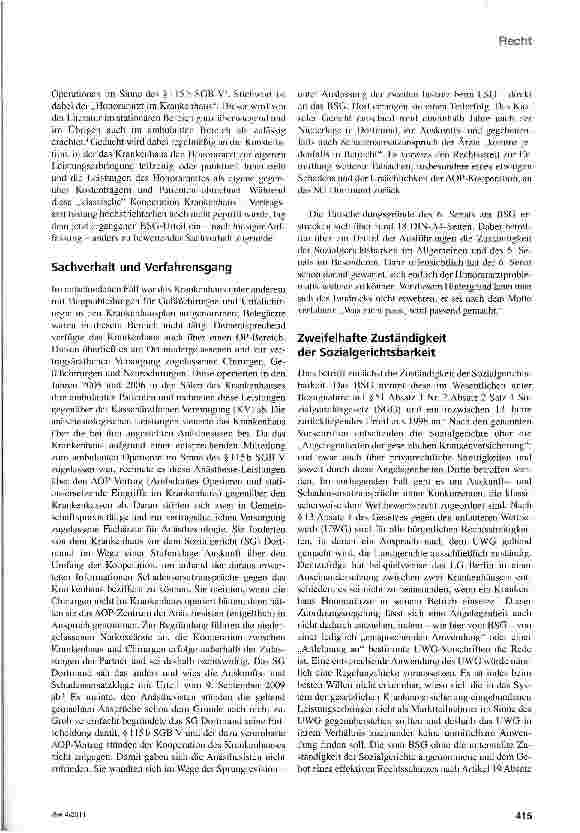 Vorschauseite 2: Vorsicht bei AOP-Kooperationen