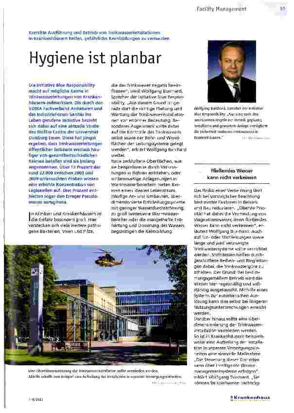 Vorschauseite 1: Hygiene ist planbar