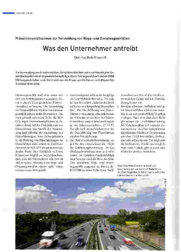 Vorschauseite 1: Was den Unternehmer antreibt