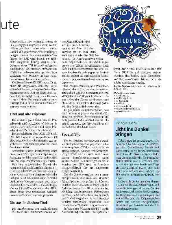 Vorschauseite 2: Pflegefachfrau werden heute