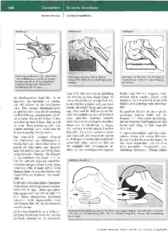 Vorschauseite 6: Die Darstellung der orotrachealen Intubation in der Fachliteratur