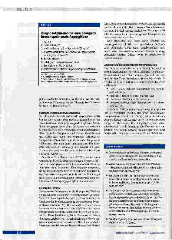 Vorschauseite 6: Bronchiektasen - Diagnostik und Therapie