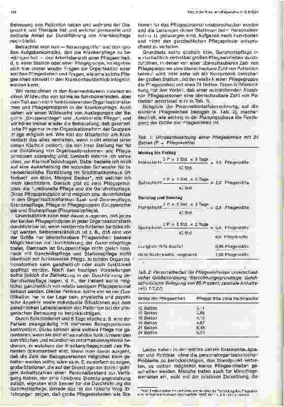Vorschauseite 2: Organisationsform und Pflegeprinzipien der Krankenpflege