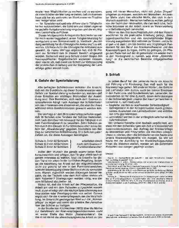 Vorschauseite 6: Einsatz der Schüler/innen in Funktionsund Sonderbereichen Jahresarbeit aus dem Katholischen Fortbildungsinstitut Regensburg