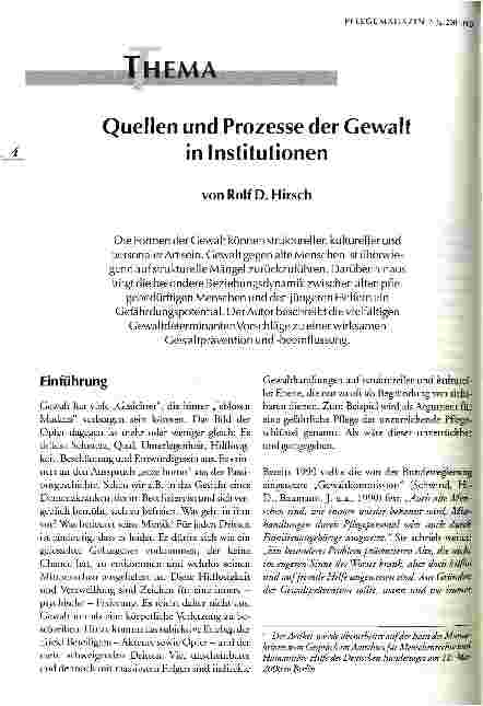 Vorschauseite 1: Quellen und Prozesse der Gewalt in Institutionen
