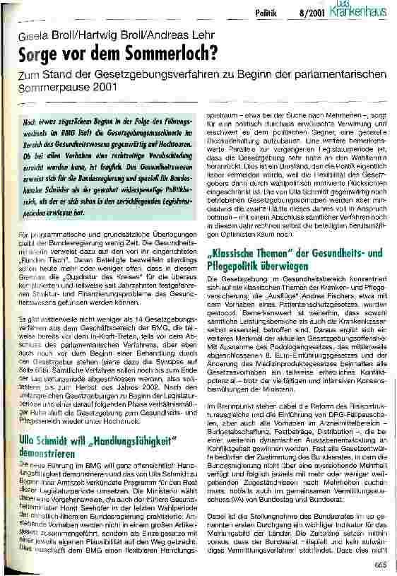 Vorschauseite 1: Sorge vor dem Sommerloch?