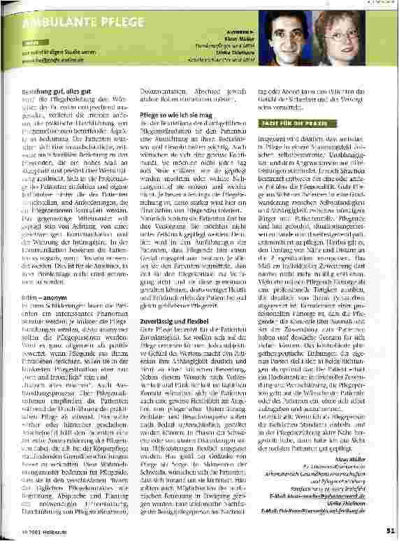 Vorschauseite 2: Habe ich heute gut gepflegt?