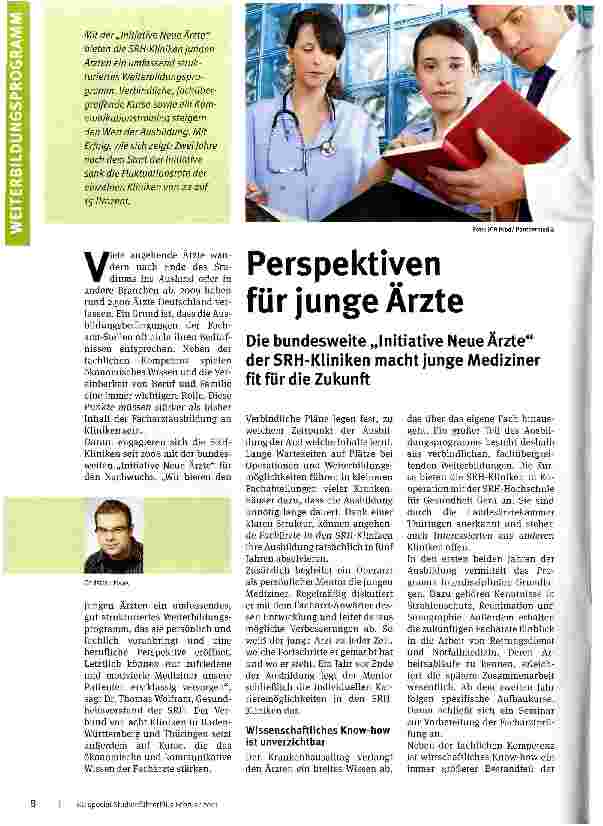 Vorschauseite 1: Perspektiven für junge Ärzte