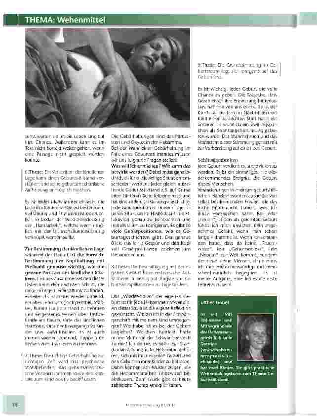 Vorschauseite 3: Die Gebärhaltungen sind das Oxytocin der Hebamme