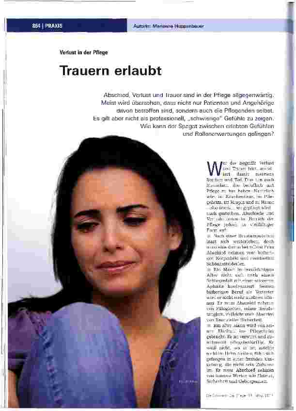 Vorschauseite 1: Trauern erlaubt