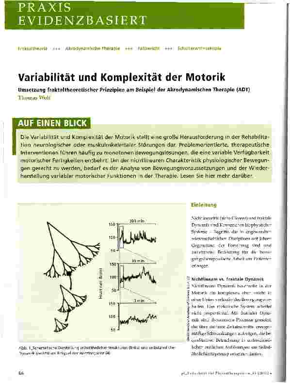 Vorschauseite 1: Variabilität und Komplexität der Motorik
