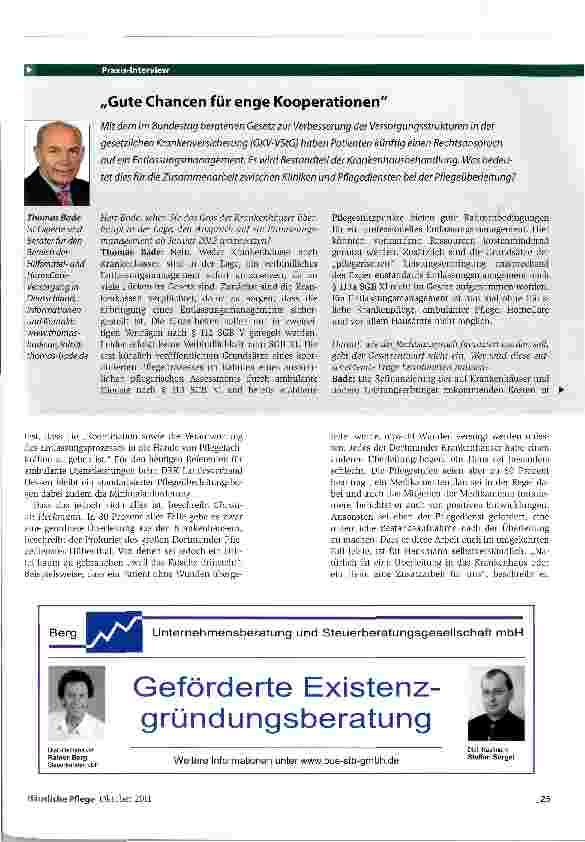 Vorschauseite 1: Gute Chancen für enge Kooperationen