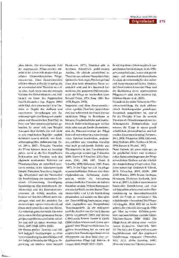 Vorschauseite 3: «Vom Interesse an vernünftigen Zuständen...» Bedeutung und konstitutive Elementeeiner kritischen Theorie der Pflegewissenschaft